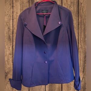 Midnight Velvet - Women's Purple Blazer - Size 24W - NEW WITH TAGS